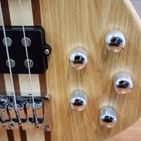 Magna 4 String Maple Ash Electric Bass Guitar with Hard Case