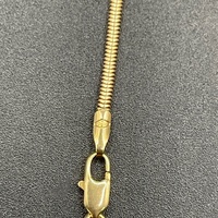 Ladies 9ct Yellow Gold Snake Link Necklace