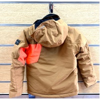 O'Neill Youth Jacksaw Snow Jacket Size 8 Rich Caramel Waterproof