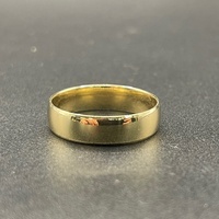 Mens 9ct Yellow Gold Plain Wedding Band Ring