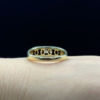Mens 10ct Yellow Gold Natural Diamond Ring