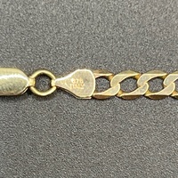 Unisex 9ct Yellow Gold Curb Link Necklace