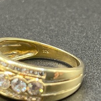 Ladies 9ct Yellow Gold Cubic Zirconia Ring