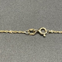Ladies 9ct Yellow Gold Singapore Twist Link Necklace