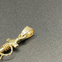 Unisex 9ct Yellow Gold Anchor Pendant