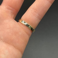 Ladies 14ct Yellow Gold Natural Diamond Ring