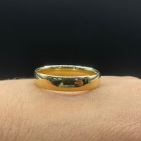 Mens 9ct Yellow Gold Plain Wedding Band Ring