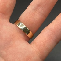 Unisex 9ct Yellow Gold Plain Band Ring
