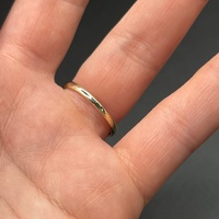 Ladies 9ct Yellow Gold Blue Gemstone and CZ Ring