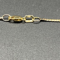 Ladies 9ct Yellow Gold Crown Trifari Snake Link Necklace