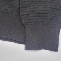 Emporio Armani Men's Black Ribbed Knit Crewneck Sweater Size S Authenticated CLG