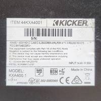 Kicker KXA400.1 Mono Amplifier 400W RMS with Remote Control