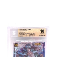 2022 One Piece Card Kuzan OP02-121 SEC Alt Art BGS 10 Pristine Japanese