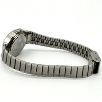 Seiko Quartz Octagonal Mens Day Date Champagne Dial Steel Bracelet