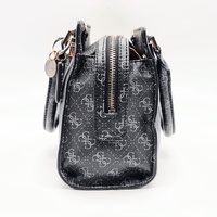 Guess Erica Triple Compartment Shoulder Bag Black Crossbody Strap