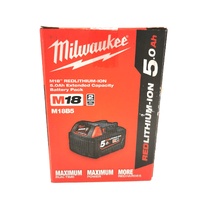 Milwaukee M18 18V RedLithium-Ion 5.0Ah Extended Capacity Battery Pack M18B5