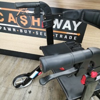 Hero+ 136kg SWL Carbon Fibre Seat Walker with Hand Brakes and Basket