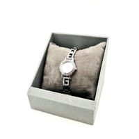 Guess W0411L1 Ladies Analog Watch Silver Tone Crystal Quartz Stainless