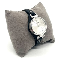 Fossil Georgia ES3199 Women Dress Silver Dial Leather Quartz 32mm Watch