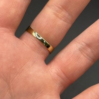 Unisex 18ct Yellow Gold Curb Link Pattern Ring