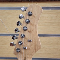 Electric Guitar 6 String S-Style Metallic Blue Maple Neck SSS Chrome