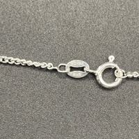 Unisex 925 Sterling Silver Curb Link Chain & Cross Pendant Necklace