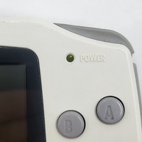 Nintendo Game Boy Advance AGB-001 White Console w/ Aftermarket Battery Cover