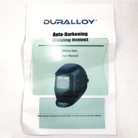 Duralloy Auto-Darkening Welding Helmet Adjustable Shade Solar Powered Safety Mask