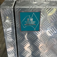 MW Ute Aluminium Tool Box Side Opening 1480mm Checker Plate with Key