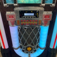 Signify EA0403/46486 Retro Jukebox Bluetooth CD USB FM LED Party Speaker