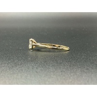 Ladies 9ct Yellow Gold Cubic Zirconia Ring