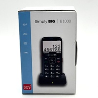 Simply Big B1000 4G SOS Senior Flip Mobile Phone Black Big Buttons Easy to Use