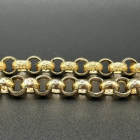Ladies 9ct Yellow Gold Round Belcher Link Bracelet