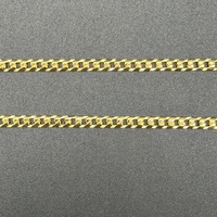 Unisex 18ct Yellow Gold Tight Curb Link Necklace