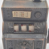 Antique Style Metal Pencil Sharpener Golden Eagle Slot Machine Desktop Collectible