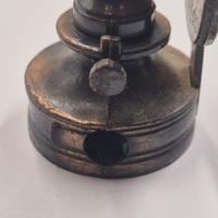 Antique Metal Pencil Sharpener Oil Lamp Vintage Miniature Collectible Desk Decor