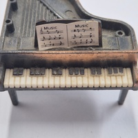 Antique Metal Grand Piano Pencil Sharpener Vintage Collectible Desk Decor