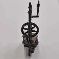Antique Metal Spinning Wheel Pencil Sharpener Vintage Collectible Desktop Decor