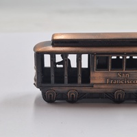 Antique Metal Pencil Sharpener San Francisco Cable Car Vintage Desk Collectible
