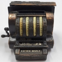 Antique National Cash Register Metal Pencil Sharpener Vintage Desk Collectible