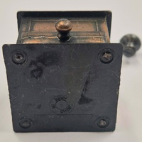 Antique Metal Pencil Sharpener Coffee Grinder Style Miniature Collectible Desk Decor
