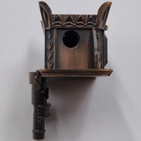 Vintage Queen Wood Burning Stove Metal Pencil Sharpener Antique Style Collectible Desk Decor