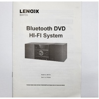 Lenoxx BMV26 Bluetooth DVD Hi-Fi Speaker Sound System with Remote