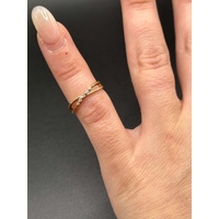 Ladies 10ct Rose Gold Diamond Ring
