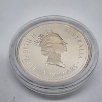 Perth Mint Australian Kookaburra Privy Marked 2oz Silver Coin Set 1994-1995