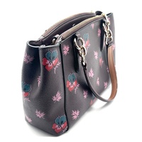 Coach F11932 Mini Christie Carryall In Wildflower Print Coated Canvas Satchel