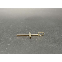 Unisex 9ct Yellow Gold Religious Cross Pendant