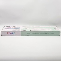 Tonic Silent Wireless Keyboard and Mouse Combo White USB 2.4GHz
