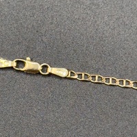 Unisex 9ct Yellow Gold Anchor Link Necklace