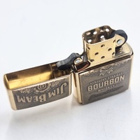 Zippo Jim Beam Windproof Pocket Lighter Refillable Metal Collectible Cigarette Lighter